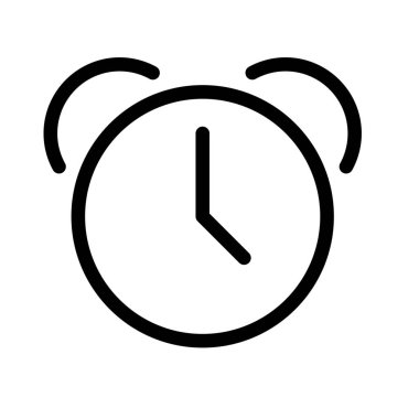 Alarm basit vektör illüstrasyon işareti