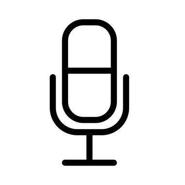 Stüdyo mikrofon, vektör tasarımı