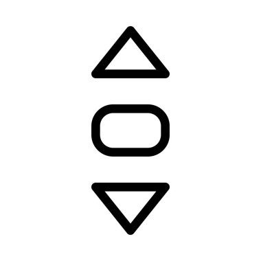 Aşağı ve yukarı kaydırma basit vektör çizim