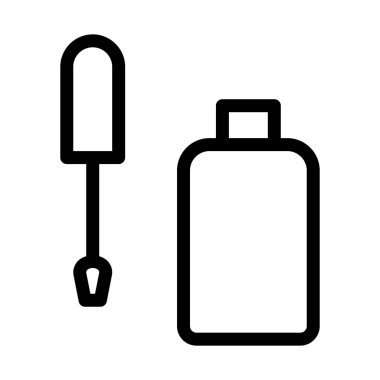 Düzeltici veya beyazlatıcı simge vektör çizim