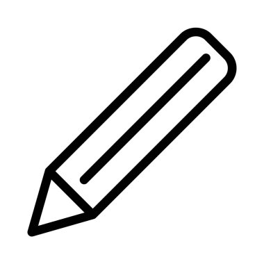Pencil simple vector illustration sign
