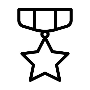 Başarı yıldızı madalya, vektör tasarımı