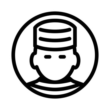 mahkum basit vektör illüstrasyon işareti