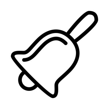 Noel Baba Noel Bell basit vektör çizim