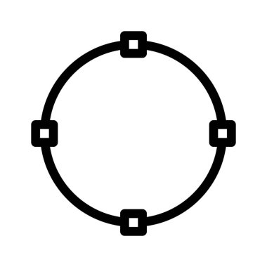 Turda seçim aracı basit hat illüstrasyon
