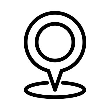 Konumu gezinme noktası simge vektör çizim