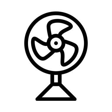 Elektrik Fan bıçakları simge vektör çizim   