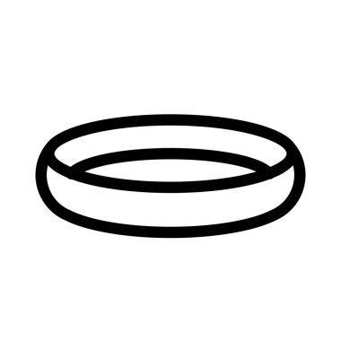 Havuzu basit vektör illüstrasyon işareti