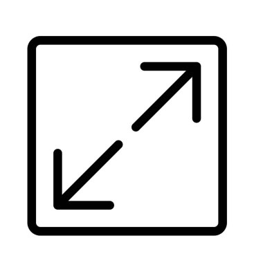 Maximize simple vector illustration sign