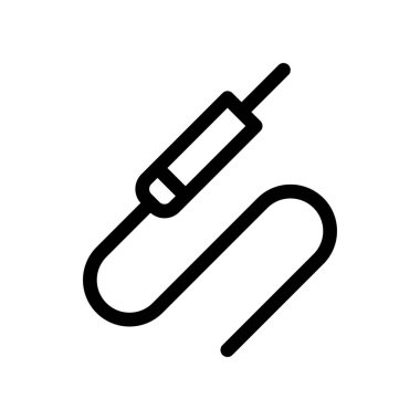 Kablolu Audio Hat basit hat illüstrasyon