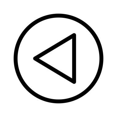 Sol yan tuşu, basit vektör çizim