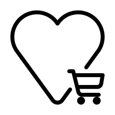 Alışveriş kavramı simge vektör çizim