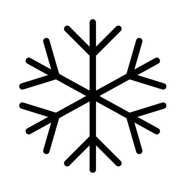 Kar tanesi basit hat illüstrasyon