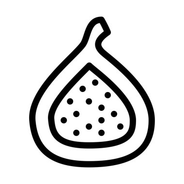 Ortak taze incir işareti illüstrasyon vektör