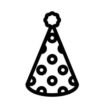 Party Hat simple vector illustration sign