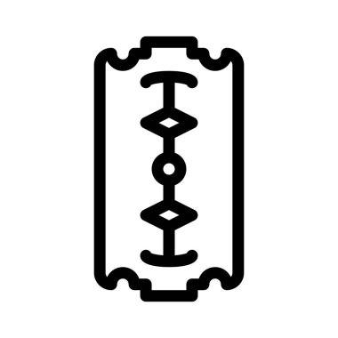 Jilet gibi keskin bıçak, vektör tasarımı