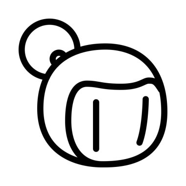 Bombacı Adam Karakter simgesi vektör illüstrasyon  