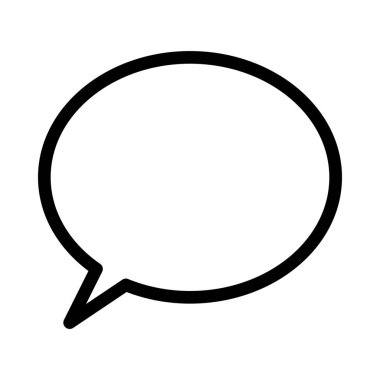 Konuşma elips balon, vektör tasarımı