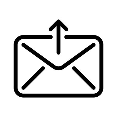 Taslak posta giden kutusu beyaz arka plan üzerinde