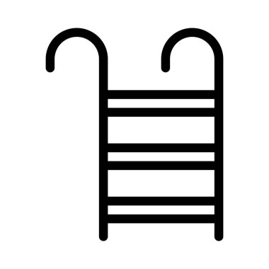 Havuzu merdiven vektör çizim