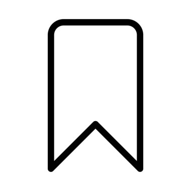 Yer işareti etiket veya etiket simgesi, basit hat illüstrasyon