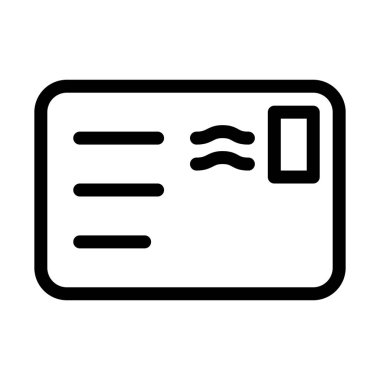 Damga simgesi vektör çizimli mektup