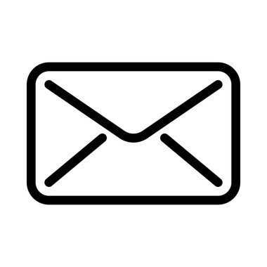 Posta veya ileti simge vektör çizim