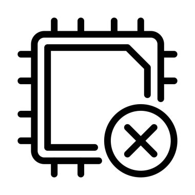 CPU simge vektör çizim yüklü değil   