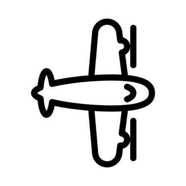 Vintage hava uçak işareti illüstrasyon vektör