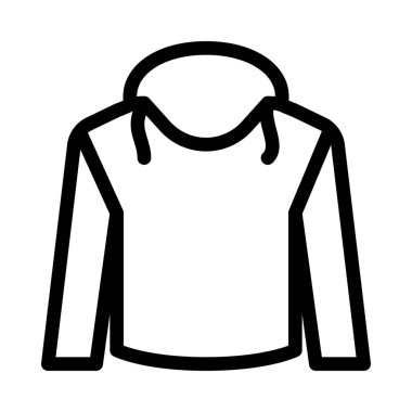 Moda Trendy Hoodie, basit hat illüstrasyon