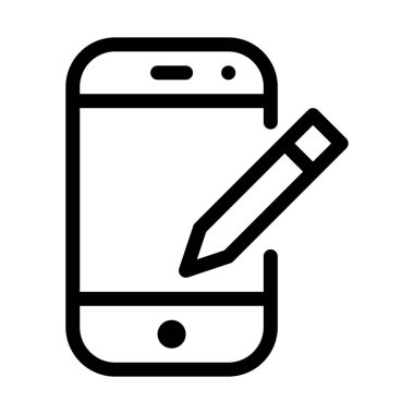 Telefon eskiz kalemi, basit vektör çizim