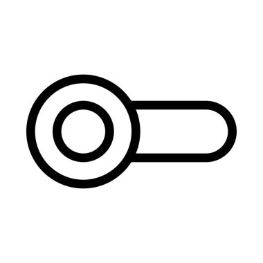 Anahtarı veya kaymak basit hat illüstrasyon