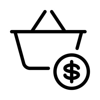 Alışveriş kavramı simge vektör çizim