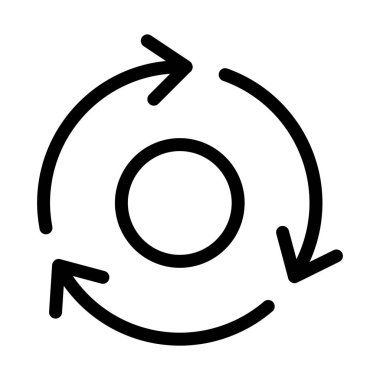 Saat yönünde hareket basit çizgi çizim döndürme