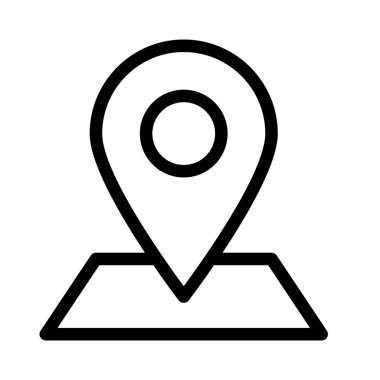 harita konumu ikon vektör illüstrasyonu