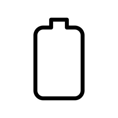 Yok pil bildirimi, basit vektör çizim