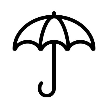 Su geçirmez dayanıklı şemsiye vektör çizim  