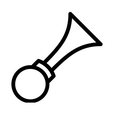 Ampul gürültü boynuz simge vektör çizim