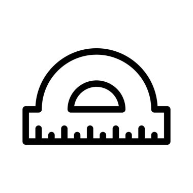 Açı cetvel ölçek basit vektör çizim