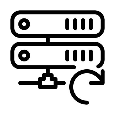 Ağ sunucusu, basit vektör çizim yenileme