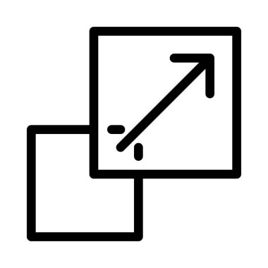 Ölçek aracı düğmesini, basit vektör çizim