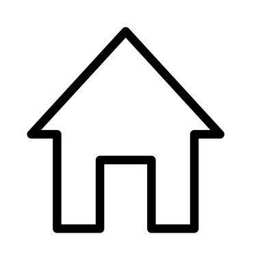 Ev simgesi vektör illüstrasyonu