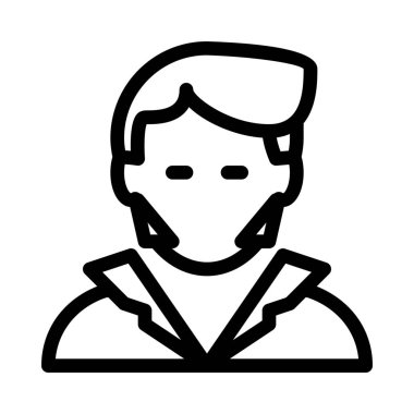 Elvis şarkıcı kişilik simge vektör çizim