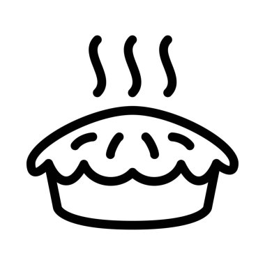 Sıcak servis pasta vektör çizim