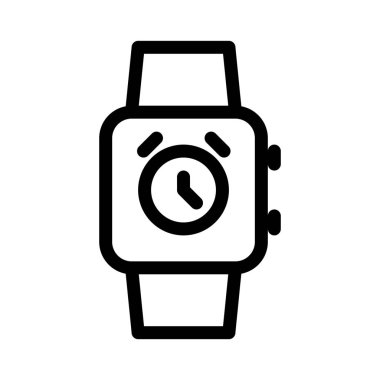 Bildirim basit hat illüstrasyon SmartWatch uyan