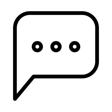 Cep mesaj sembol simge vektör çizim  