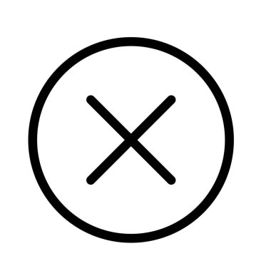 Hata simgesi vektör illüstrasyonu   