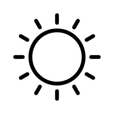 parlak güneş gökyüzünde