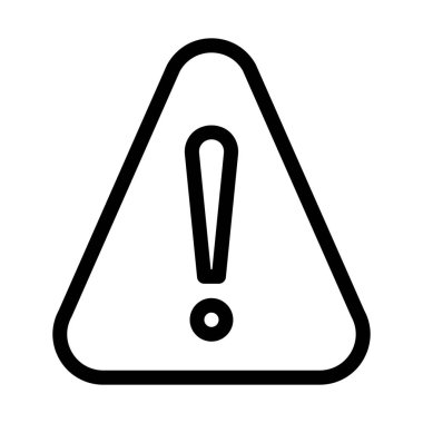 Basit vektör çizim dikkat uyarı işareti