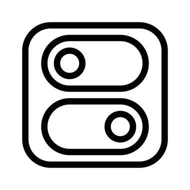 Ve basit hat illüstrasyon kapatmak